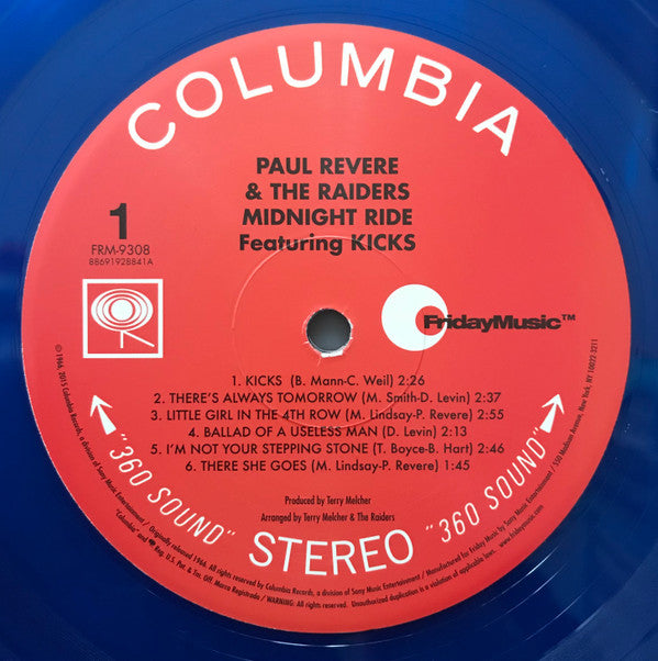 Paul Revere & The Raiders : Midnight Ride (LP, Album, Ltd, RE, RM, Tra)