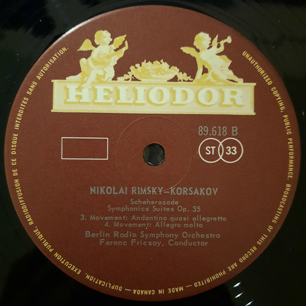 Rimsky-Korsakov* / Berlin Radio Symphony Orchestra*, Ferenc Fricsay : Scheherazade (LP)