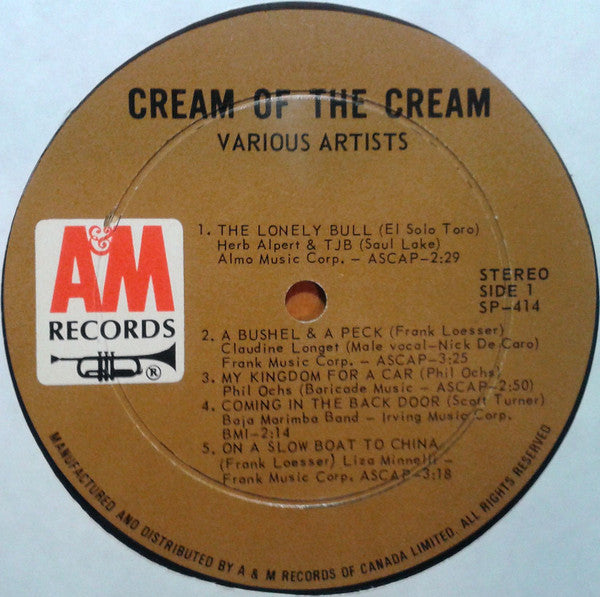 Various : Cream Of The Cream (LP, Comp)