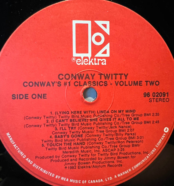 Conway Twitty : Conway's #1 Classics Volume Two (LP, Comp)