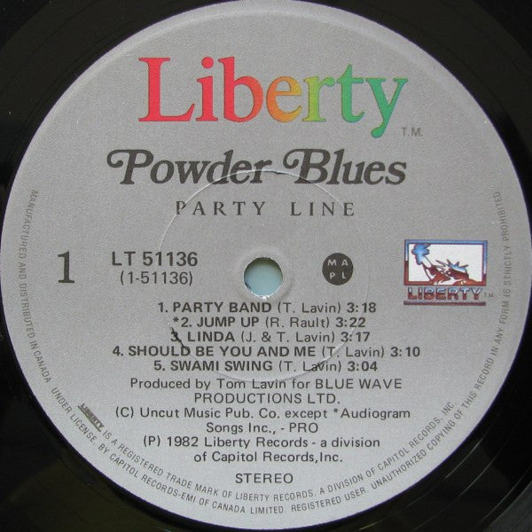 Powder Blues : Party Line (LP, Album)