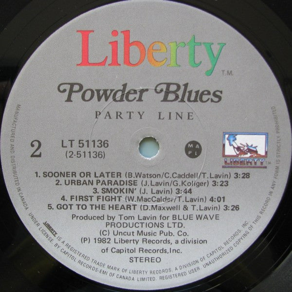 Powder Blues : Party Line (LP, Album)