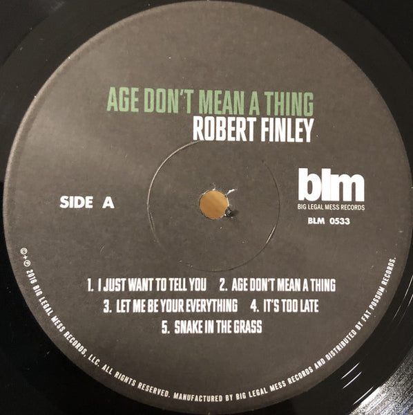 Robert Finley : Age Don't Mean A Thing (LP, Album)