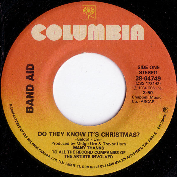 Band Aid : Do They Know It's Christmas? (7", Single)