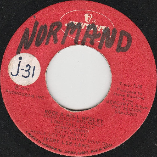 Jerry Lee Lewis : Drinking Wine Spo-Dee O'Dee / Rock & Roll Medley (7", Single)