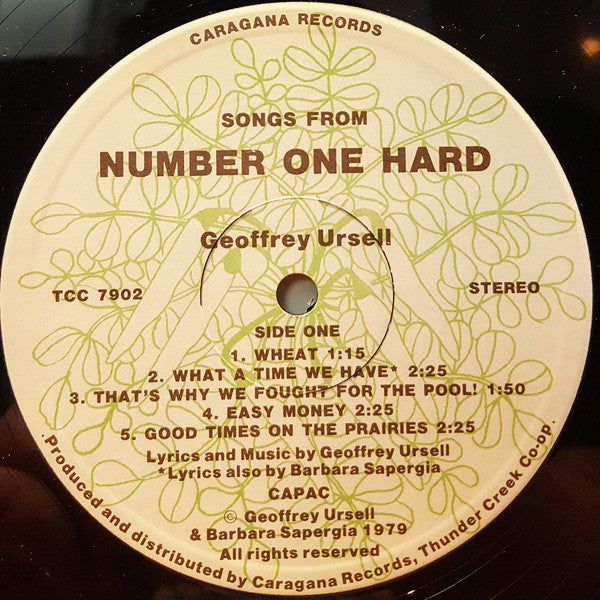 Geoffrey Ursell : Number One Hard (LP, Album)