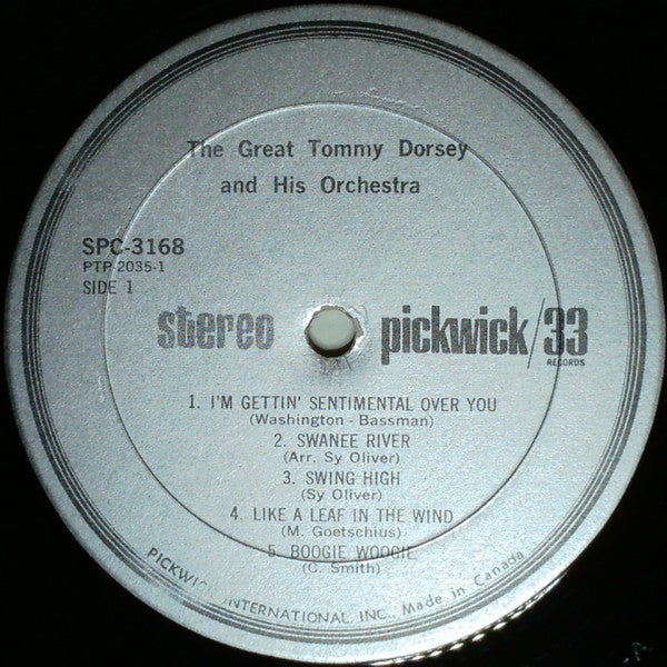 Tommy Dorsey And His Orchestra : I'm Getting Sentimental Over You (LP, Comp)