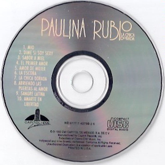 Paulina Rubio : La Chica Dorada (CD, Album)