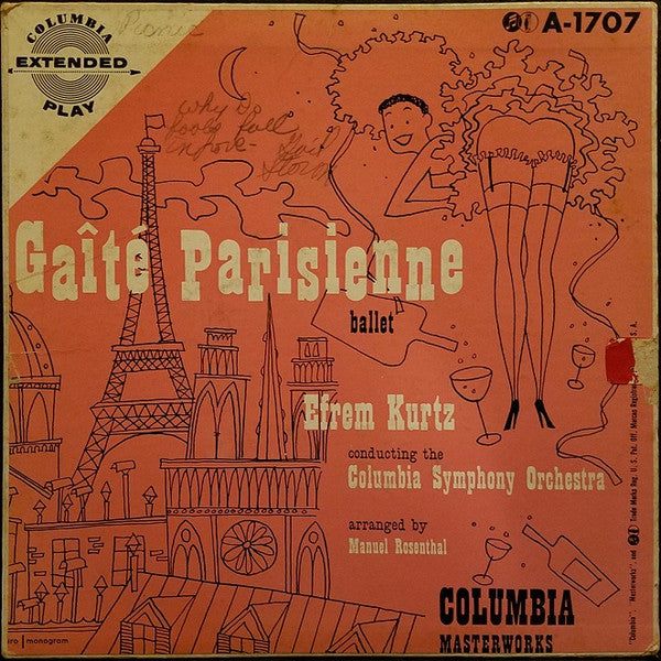 Efrem Kurtz With Columbia Symphony Orchestra : Offenbach-Gaite Parisienne-Ballet (7", EP)