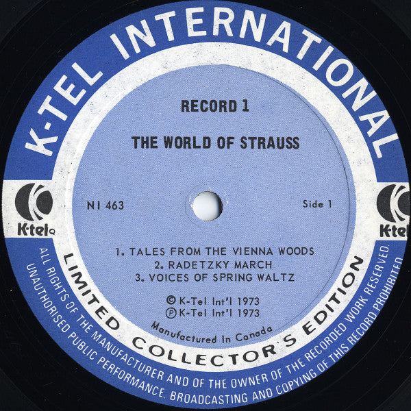 Johann Strauss Jr., Johann Strauss Sr. : The World Of Strauss (2xLP, Comp)