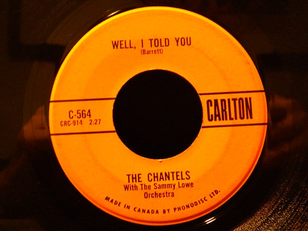 The Chantels with The Sammy Lowe Orchestra : Still / Well, I Told You (7", Single)