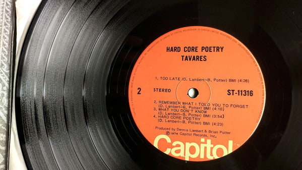 Tavares : Hard Core Poetry (LP, Album)