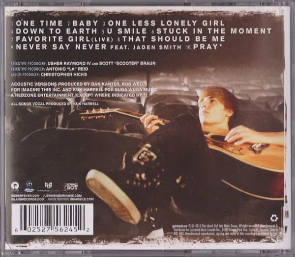 Justin Bieber : My Worlds Acoustic (CD, Album)