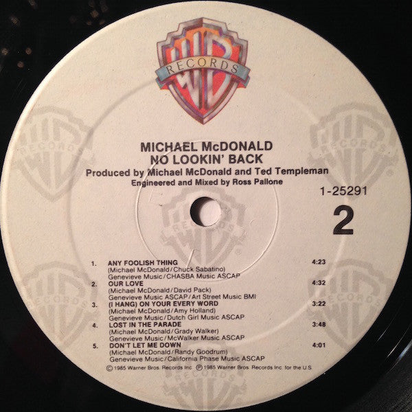 Michael McDonald : No Lookin' Back (LP, Album, Spe)