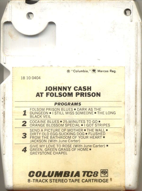 Johnny Cash : At Folsom Prison (8-Trk, Album, Wra)