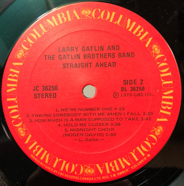 Larry Gatlin And The Gatlin Brothers Band* : Straight Ahead (LP, Album)