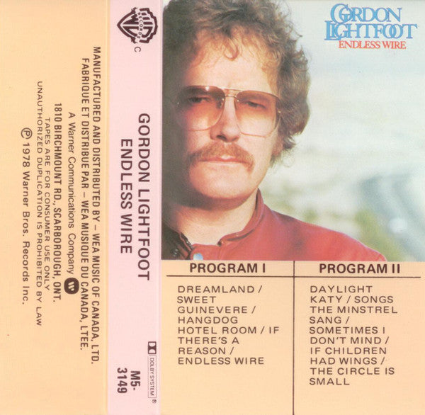 Gordon Lightfoot : Endless Wire (Cass, Album, Dol)