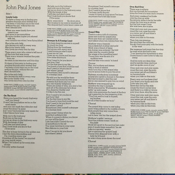 John Paul Jones (5) : John Paul Jones (LP, Album)