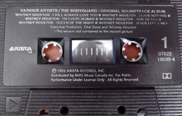 Various : The Bodyguard (Original Soundtrack Album) (Cass, Album)
