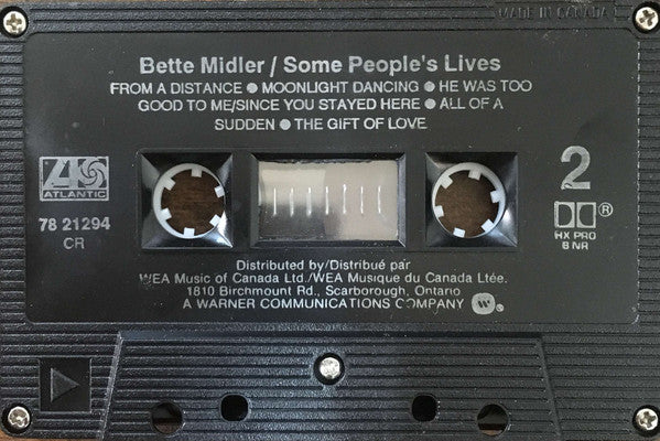 Bette Midler : Some People's Lives (Cass, Album)