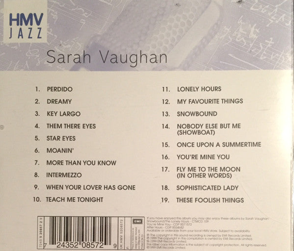 Sarah Vaughan : The Sarah Vaughan Collection (CD, Comp)