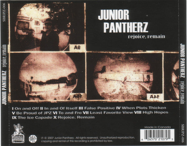 Junior Pantherz : Rejoice, Remain (CD, Album)