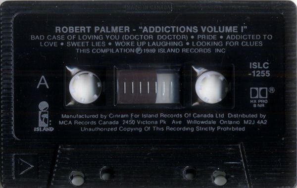 Robert Palmer : "Addictions" Volume 1 (Cass, Comp, Dol)