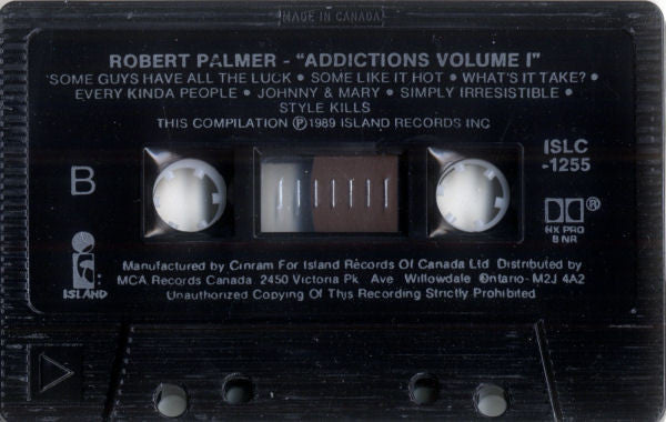 Robert Palmer : "Addictions" Volume 1 (Cass, Comp, Dol)