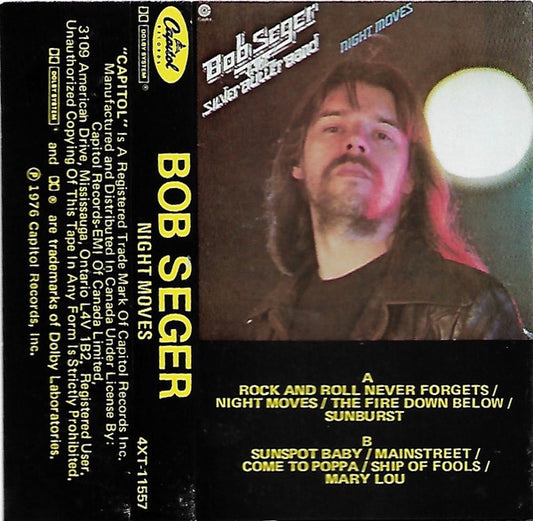Bob Seger And The Silver Bullet Band : Night Moves (Cass, Album)