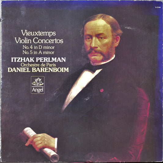 Vieuxtemps* / Perlman*, Orchestre De Paris : Barenboim* : Violin Concertos No. 4 In D Minor / No. 5 In A Minor (LP)